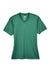 Team 365 TT11HW Womens Sonic Performance Heather Moisture Wicking Short Sleeve V-Neck T-Shirt Heather Forest Green Flat Front