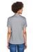 Team 365 TT11HW Womens Sonic Performance Heather Moisture Wicking Short Sleeve V-Neck T-Shirt Heather Grey Model Back