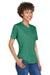 Team 365 TT11HW Womens Sonic Performance Heather Moisture Wicking Short Sleeve V-Neck T-Shirt Heather Forest Green Model 3q