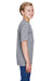 Team 365 TT11HY Youth Sonic Performance Heather Moisture Wicking Short Sleeve Crewneck T-Shirt Heather Grey Model Side