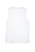 Team 365 TT11M Mens Zone Performance Muscle Moisture Wicking Tank Top White Flat Back