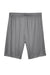 Team 365 TT11SH Mens Zone Performance Moisture Wicking Shorts w/ Pockets Graphite Grey Flat Back