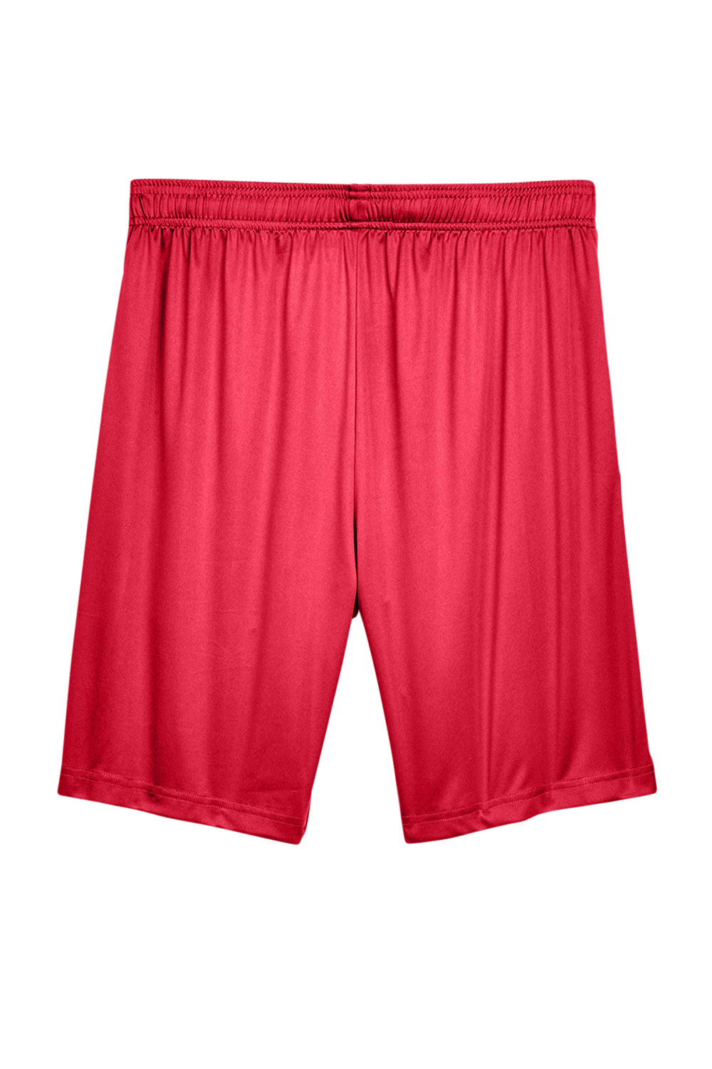 Team 365 TT11SH Mens Zone Performance Moisture Wicking Shorts w/ Pockets Red Flat Back