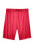 Team 365 TT11SH Mens Zone Performance Moisture Wicking Shorts w/ Pockets Red Flat Back