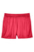 Team 365 TT11SHW Womens Zone Performance Moisture Wicking Shorts w/ Pockets Red Flat Front
