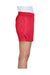 Team 365 TT11SHW Womens Zone Performance Moisture Wicking Shorts w/ Pockets Red Model Side