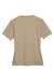 Team 365 TT11W Womens Zone Performance Moisture Wicking Short Sleeve V-Neck T-Shirt Desert Khaki Brown Flat Back
