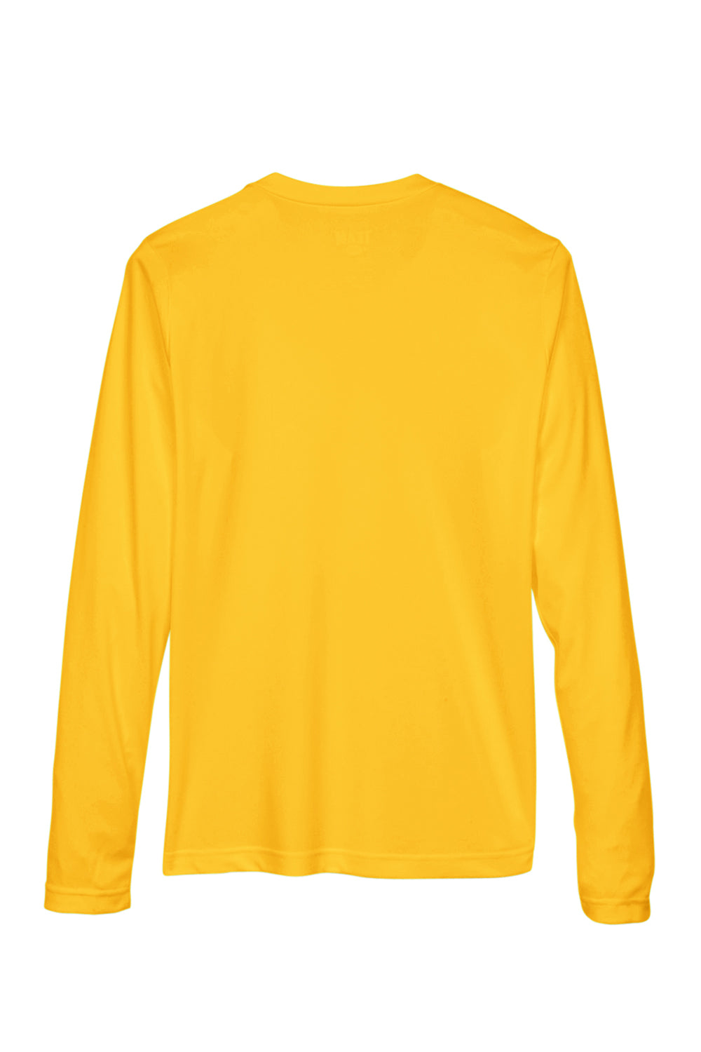 Team 365 TT11WL Womens Zone Performance Moisture Wicking Long Sleeve Crewneck T-Shirt Athletic Gold Flat Back