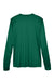 Team 365 TT11WL Womens Zone Performance Moisture Wicking Long Sleeve Crewneck T-Shirt Forest Green Flat Back