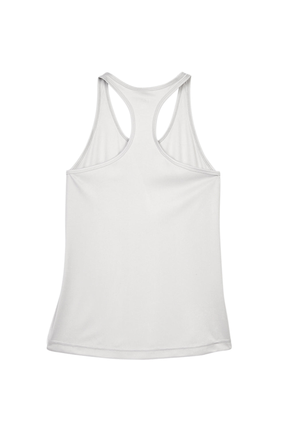 Team 365 TT11WRC Womens Zone Performance Moisture Wicking Tank Top Silver Grey Flat Back
