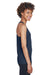 Team 365 TT11WRC Womens Zone Performance Moisture Wicking Tank Top Dark Navy Blue Model Side