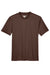 Team 365 TT11Y Youth Zone Performance Moisture Wicking Short Sleeve Crewneck T-Shirt Dark Brown Flat Front