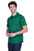 Team 365 TT21 Mens Command Performance Moisture Wicking Short Sleeve Polo Shirt Forest Green Model 3q