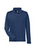 Team 365 TT31 Mens Zone Performance Moisture Wicking 1/4 Zip Sweatshirt Dark Navy Blue Flat Front
