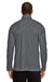 Team 365 TT31 Mens Zone Performance Moisture Wicking 1/4 Zip Sweatshirt Graphite Grey Model Back