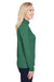 Team 365 TT31HW Womens Zone Sonic Performance Moisture Wicking 1/4 Zip Sweatshirt Heather Forest Green Model Side