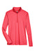 Team 365 TT31HW Womens Zone Sonic Performance Moisture Wicking 1/4 Zip Sweatshirt Heather Red Flat Front