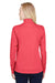 Team 365 TT31HW Womens Zone Sonic Performance Moisture Wicking 1/4 Zip Sweatshirt Heather Red Model Back