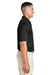 Team 365 TT51 Mens Zone Performance Moisture Wicking Short Sleeve Polo Shirt Black Model Side