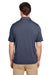 Team 365 TT51H Mens Zone Sonic Moisture Wicking Short Sleeve Polo Shirt Heather Dark Navy Blue Model Back