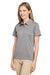 Team 365 TT51HW Womens Zone Sonic Moisture Wicking Short Sleeve Polo Shirt Heather Grey Model 3q