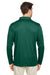 Team 365 TT51L Mens Zone Sonic Moisture Wicking Long Sleeve Polo Shirt Forest Green Model Back