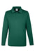 Team 365 TT51L Mens Zone Sonic Moisture Wicking Long Sleeve Polo Shirt Forest Green Flat Front