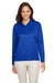 Team 365 TT51LW Womens Zone Sonic Moisture Wicking Long Sleeve Polo Shirt Royal Blue Model Front