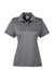 Team 365 TT51W Womens Zone Performance Moisture Wicking Short Sleeve Polo Shirt Graphite Grey Flat Front