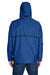 Team 365 TT70 Mens Conquest Wind & Water Resistant Full Zip Hooded Jacket Royal Blue Model Back