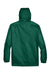 Team 365 TT73 Mens Zone Protect Water Resistant Full Zip Hooded Jacket Forest Green Flat Back