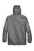 Team 365 TT73 Mens Zone Protect Water Resistant Full Zip Hooded Jacket Graphite Grey Flat Back