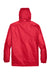 Team 365 TT73 Mens Zone Protect Water Resistant Full Zip Hooded Jacket Red Flat Back
