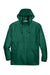 Team 365 TT73 Mens Zone Protect Water Resistant Full Zip Hooded Jacket Forest Green Flat Front