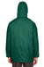Team 365 TT73 Mens Zone Protect Water Resistant Full Zip Hooded Jacket Forest Green Model Back
