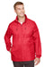 Team 365 TT73 Mens Zone Protect Water Resistant Full Zip Hooded Jacket Red Model Front