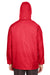 Team 365 TT73 Mens Zone Protect Water Resistant Full Zip Hooded Jacket Red Model Back