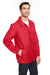 Team 365 TT75 Mens Zone Protect Water Resistant Snap Down Coaches Jacket Red Model 3q