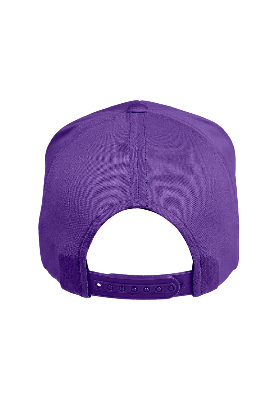 Team 365 Hats TT801 Mens Zone Performance Moisture Wicking Snapback Hat Purple Flat Back