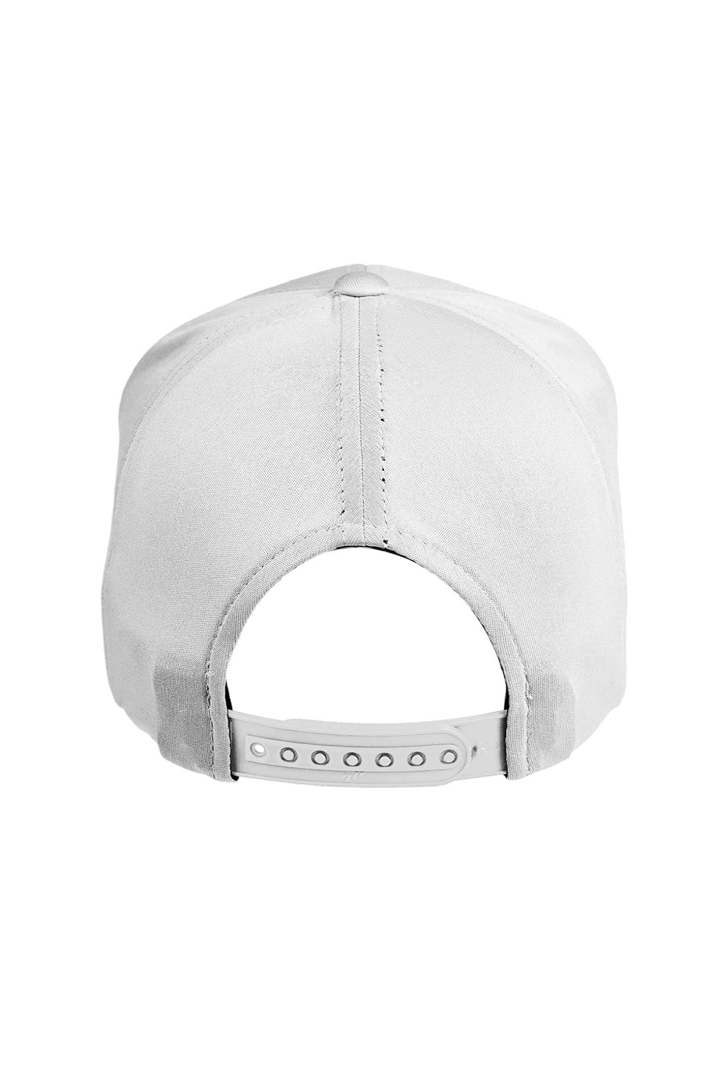 Team 365 Hats TT801 Mens Zone Performance Moisture Wicking Snapback Hat White Flat Back