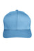 Team 365 Hats TT801 Mens Zone Performance Moisture Wicking Snapback Hat Light Blue Flat Front