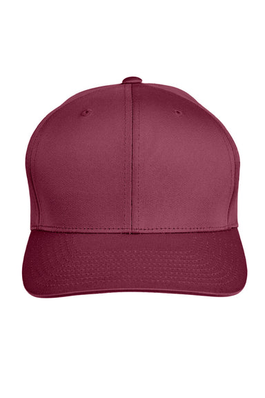 Team 365 Hats TT801 Mens Zone Performance Moisture Wicking Snapback Hat Maroon Flat Front