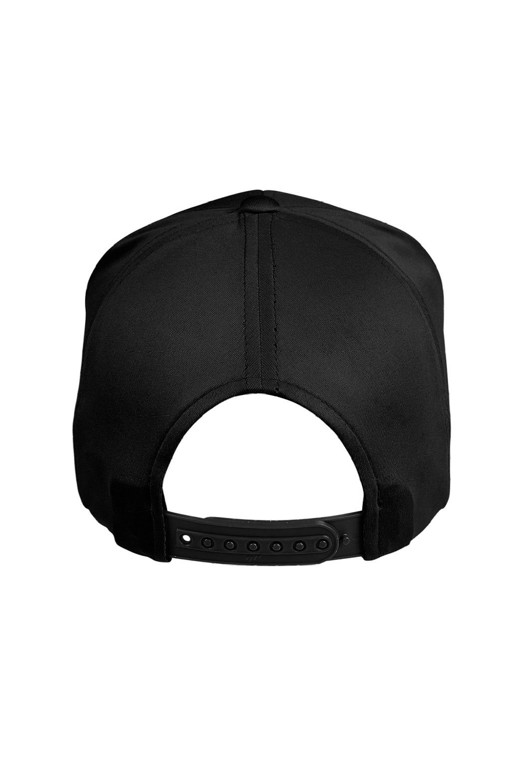 Team 365 Hats TT801Y Youth Zone Performance Moisture Wicking Snapback Hat Black Flat Back