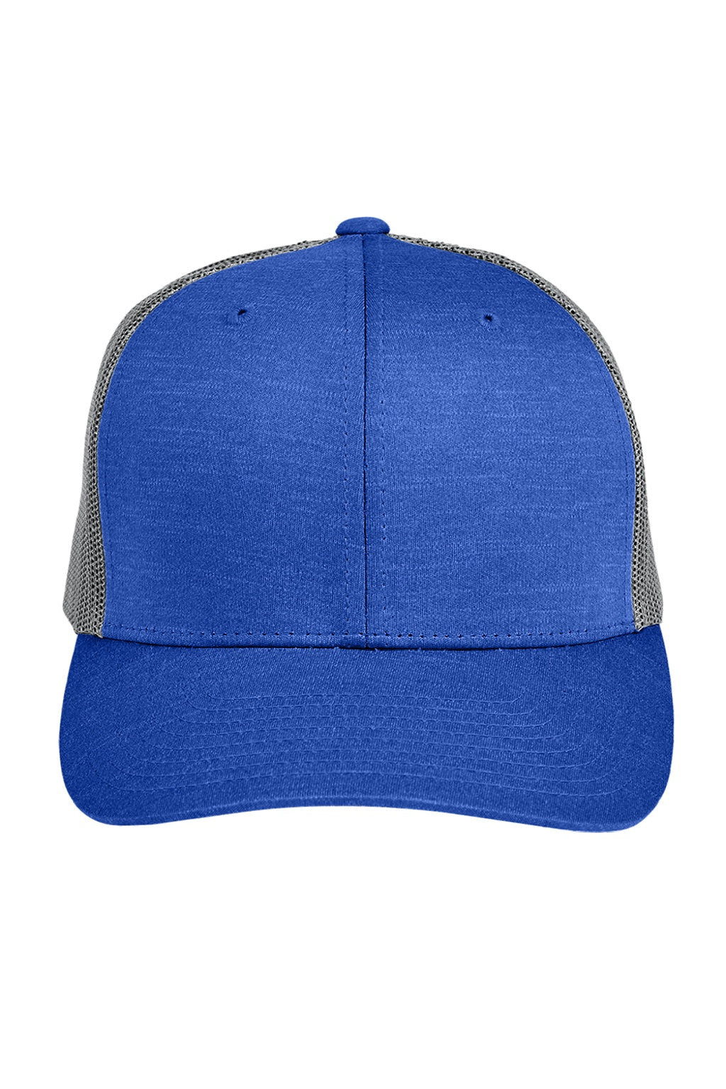 Team 365 Hats TT802 Mens Zone Sonic Moisture Wicking Snapback Hat Heather Royal Blue/Graphite Grey Flat Front