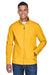 Team 365 TT80 Mens Leader Windproof & Waterproof Full Zip Jacket Athletic Gold Model Front