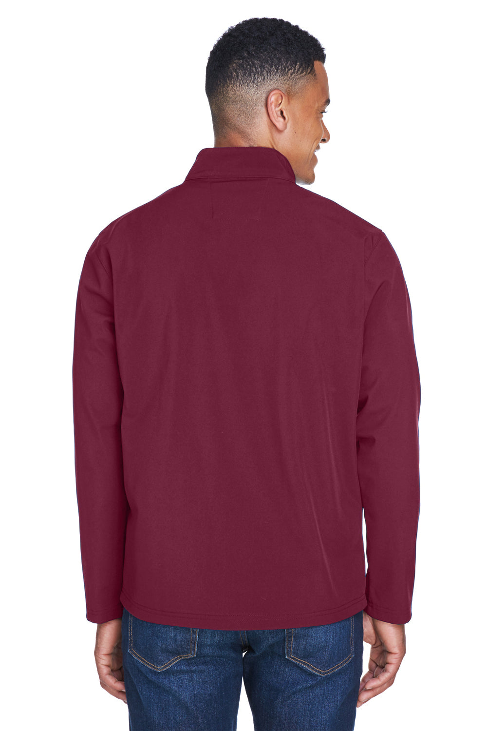 Team 365 TT80 Mens Leader Windproof & Waterproof Full Zip Jacket Maroon Model Back
