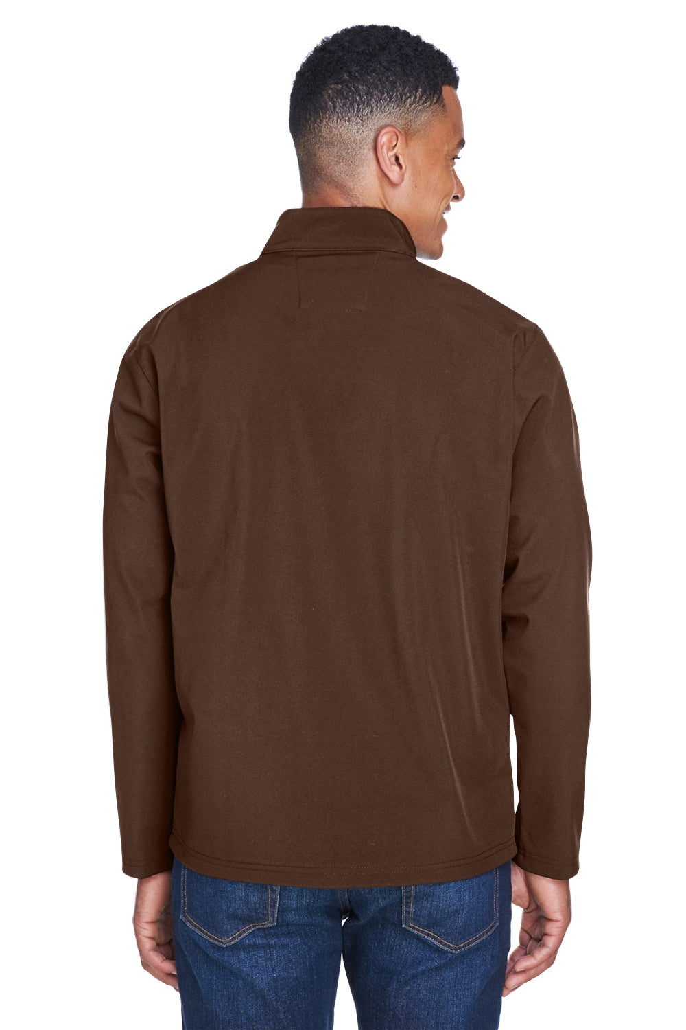 Team 365 TT80 Mens Leader Windproof & Waterproof Full Zip Jacket Dark Brown Model Back