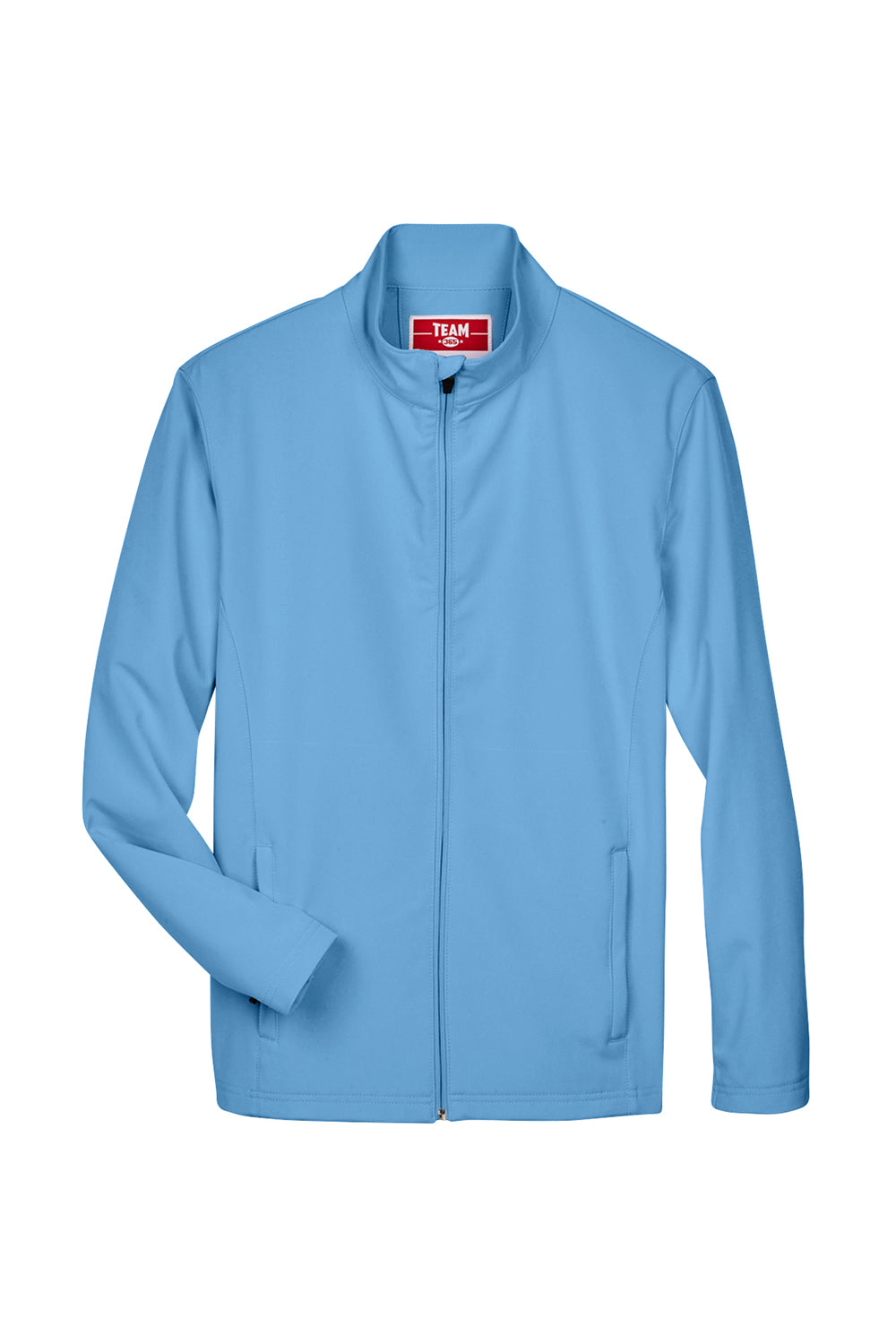 Team 365 TT80 Mens Leader Windproof & Waterproof Full Zip Jacket Light Blue Flat Front