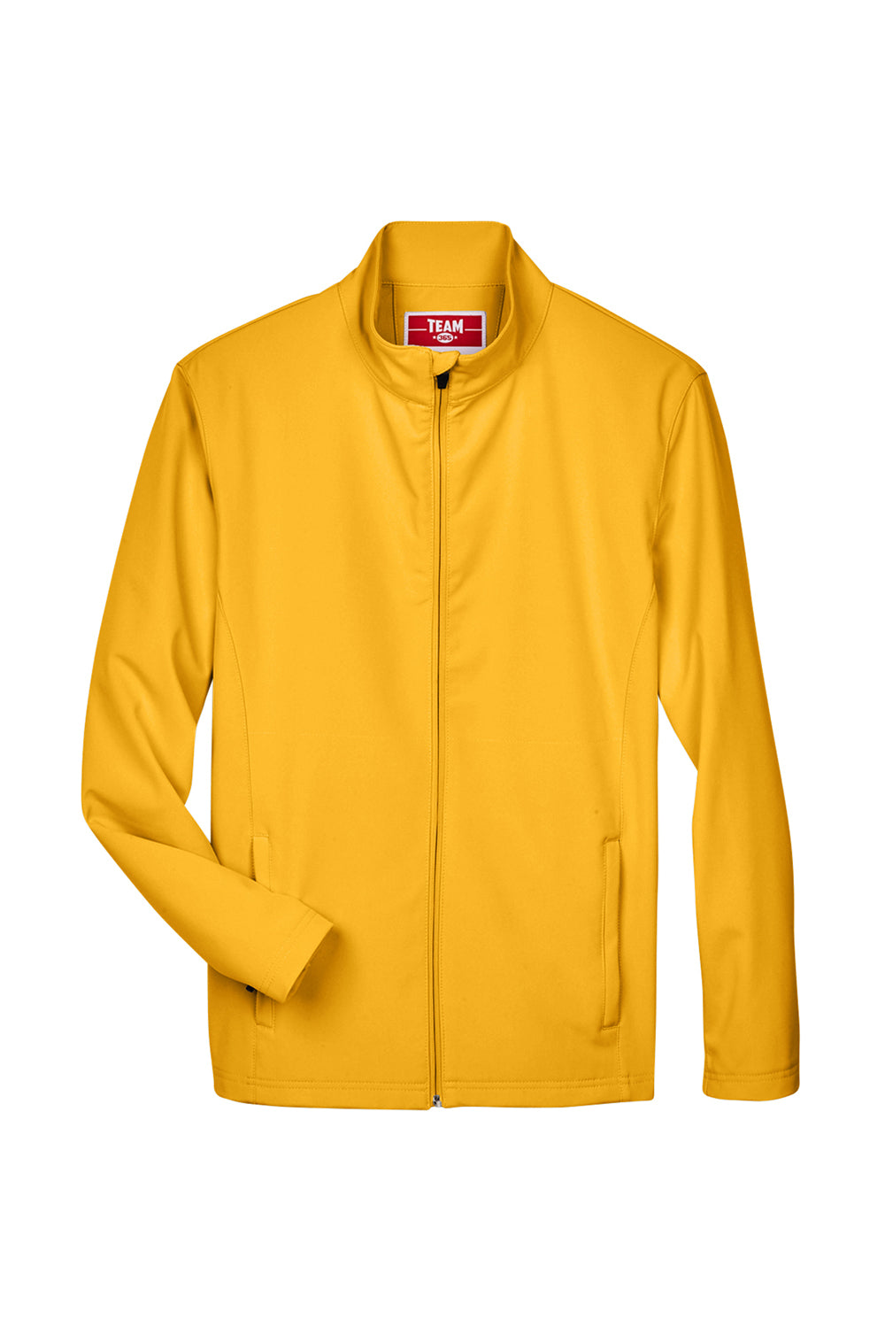 Team 365 TT80 Mens Leader Windproof & Waterproof Full Zip Jacket Athletic Gold Flat Front