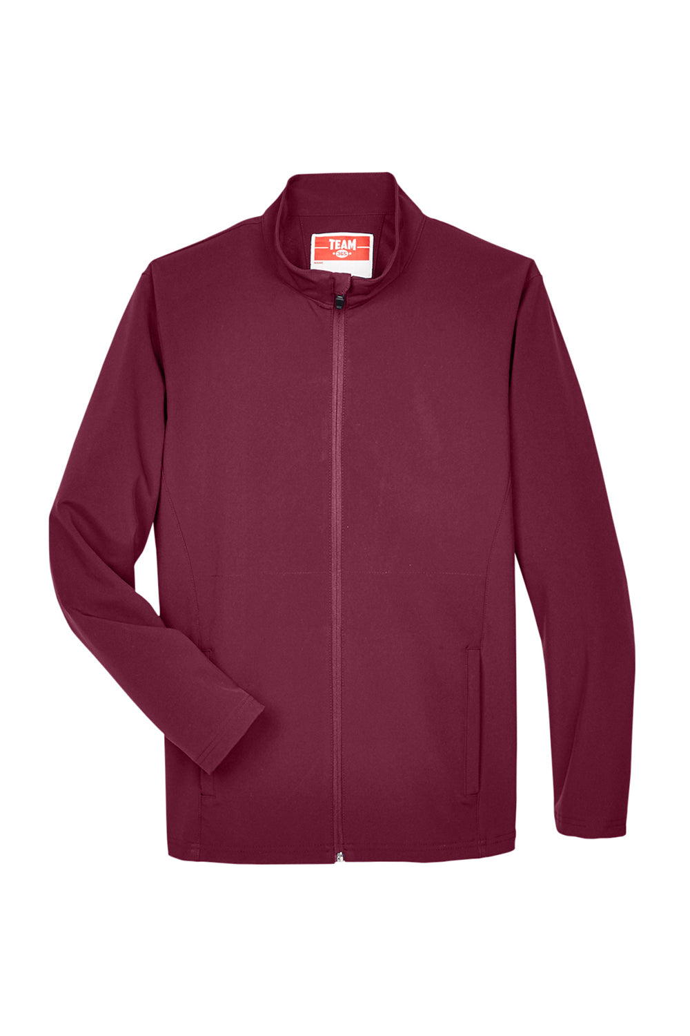 Team 365 TT80 Mens Leader Windproof & Waterproof Full Zip Jacket Maroon Flat Front